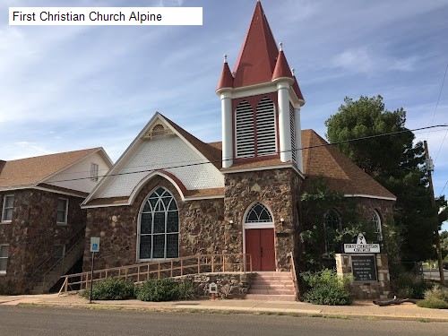 First Christian Church Alpine