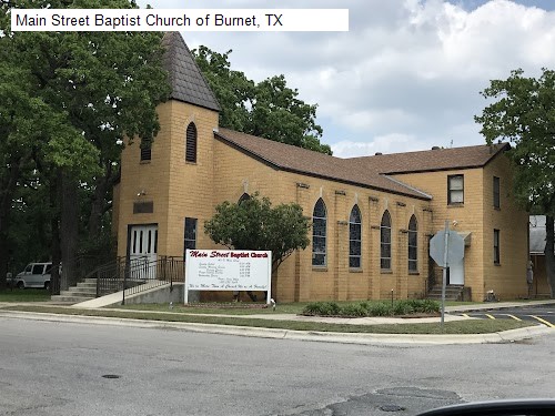 Main Street Baptist Church of Burnet, TX