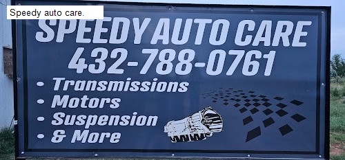 Speedy auto care.