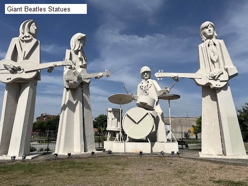Giant Beatles Statues