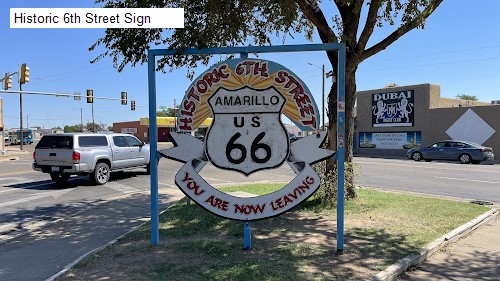 Historic 6th Street Sign
